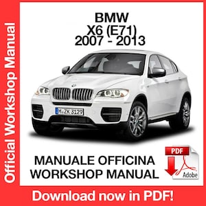 BMW X6 E71 2007-2013 Factory service repair manual, Workshop service repair manual, ebook, pdf, INSTANT DOWNLOAD English Language