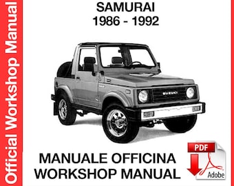 Suzuki Samurai 1986-1992 Factory Service Repair Manual