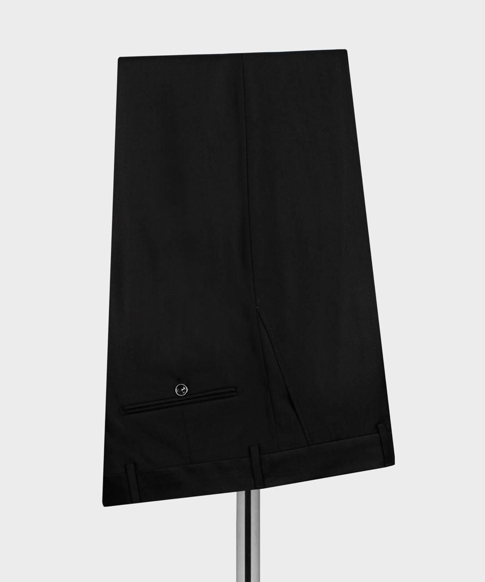 Men's Black Tuxedo, Silver Gem Stoned Design