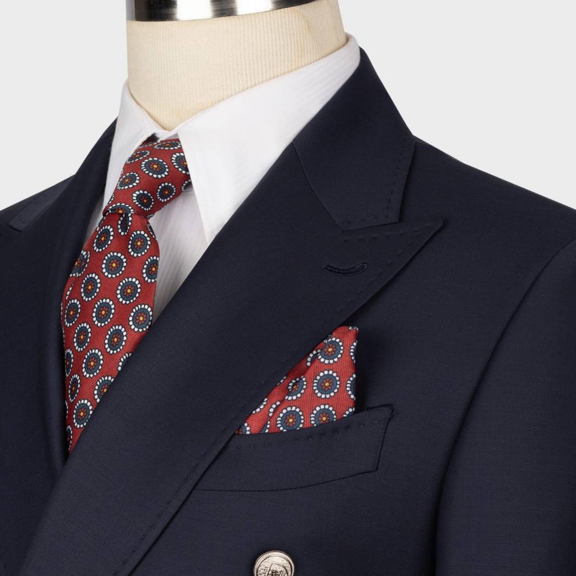 Men's Double Breasted Suits Indigo - Cobalt Blue Suit