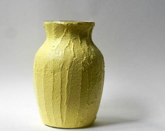 Yellow vase | Etsy