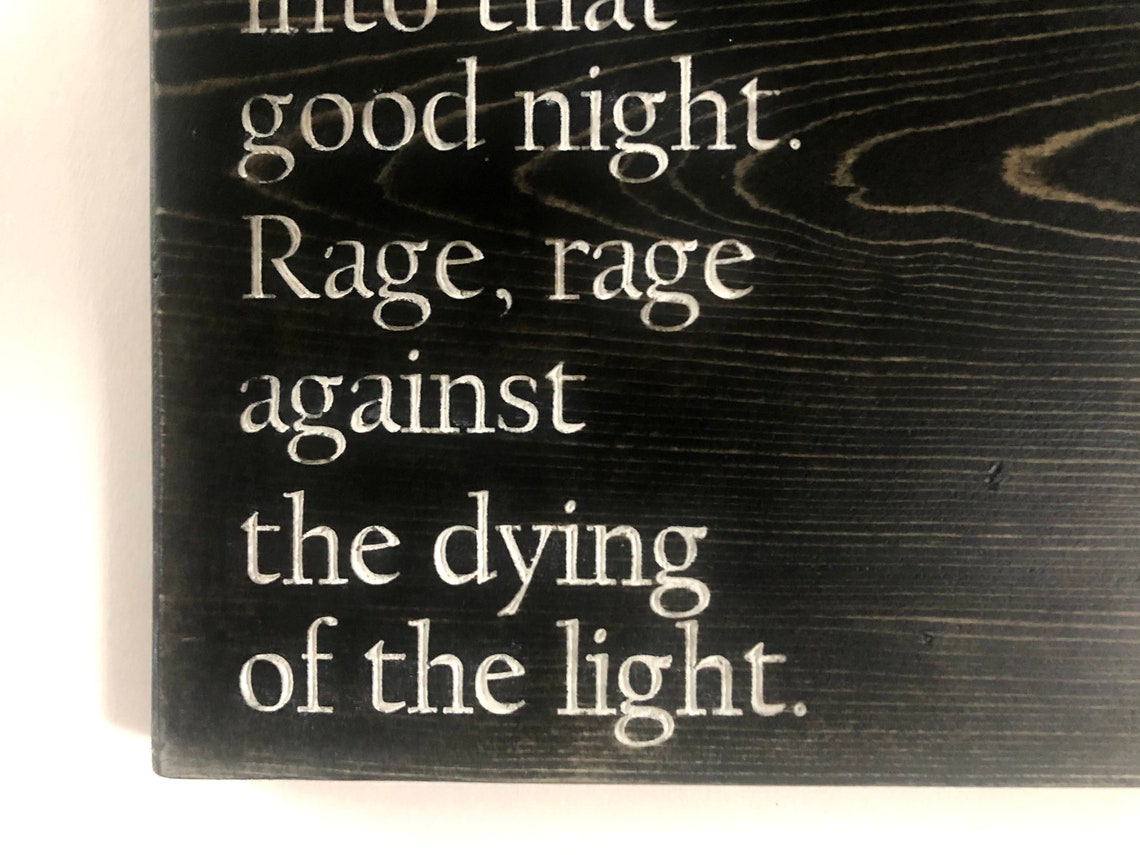 Do Not Go Gentle Into That Good Night Deutsch
