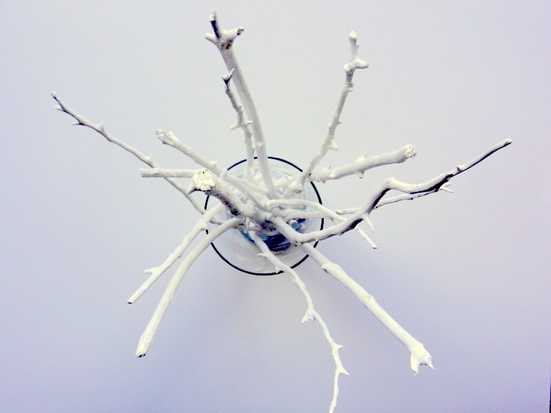 White Branches / vase filler / wooden branches / painted Etsy