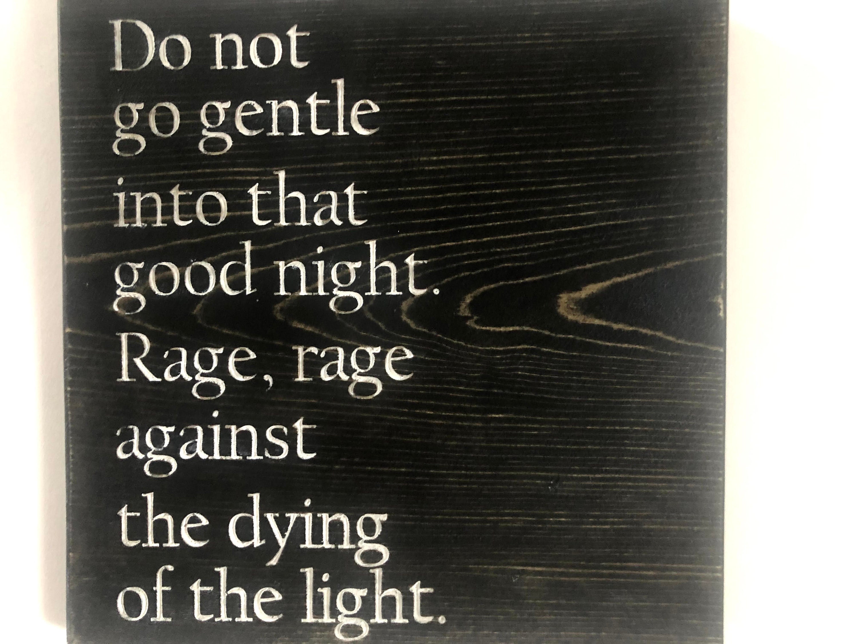 Do Not Go Gentle Into That Good Night Deutsch