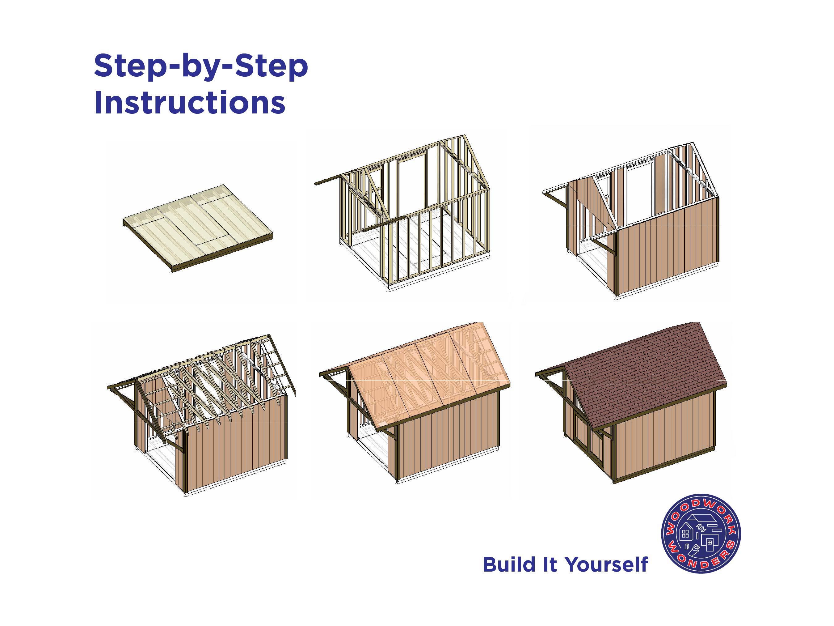 Shed Plans 12x10 - Build Guide | DIY Plans - Etsy