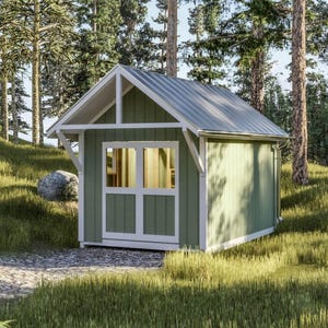 16x10' Lagerschuppen Pläne - DIY Build Plans | Gebäude Blaupause