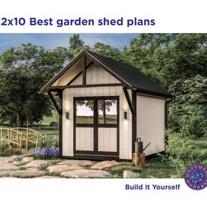 12x10 Storage Shed Plans - DIY Plans | Build Guide - Etsy
