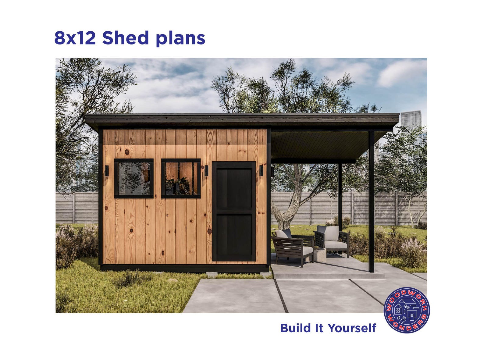 8x12 Shed Building Plans | DIY Woodworking Plans - Etsy