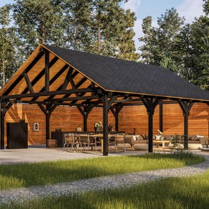 30x24 Garden Pavilion DIY Plans: Detailed Blueprints & Build Guide