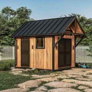 Schuppen-Pläne 12x10 - Bauanleitung | DIY-Pläne
