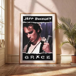 Jeff Buckley &#39;Grace&#39; Poster No Frame, Poster Wall art Decor for Fans
