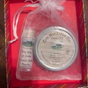 Beeswax Gift Bag Unscented Lotion Bar