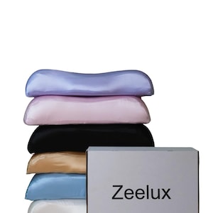 Anti-Aging Beauty Pillow – Memory Foam | Silk Pillowcase | Wrinkle Prevention | Cooling Sleep Pillow | Orthopedic Neck Support face Pillow