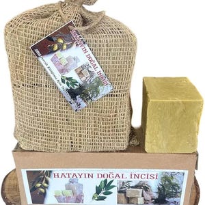 Handgemachte Lorbeeröl-Seife 4er Pack: Traditionelle Antioch Aleppo Style home Seife