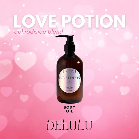 Love Potion Body Oil / Valentine's Day Gift / Aphrodisiac Body Oil / Romantic Self-Care Gift / Natural Hydrating Body Oil