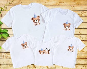 Beary First Birthday Shirt, Bear 1st Birthday Shirt, Any Age Teddy Bear Birthday Outfit, Matching Family Shirts, Mommy and Me Shirts