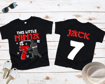 Ninja Birthday, Ninja Party, Birthday Boy, Ninja Birthday Shirt, Ninja Shirt, Ninja Theme, Bday Boy Karate, Martial Arts, Birthday Ninja