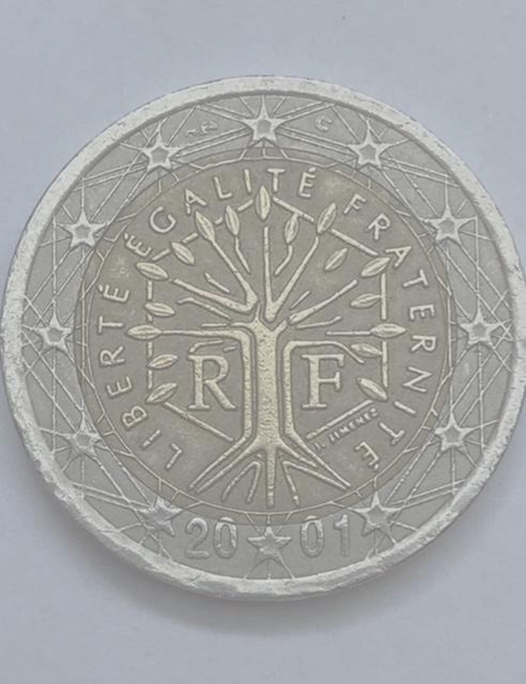 2 - ユーロ硬貨 - フランス - 2001 - Etsy 日本