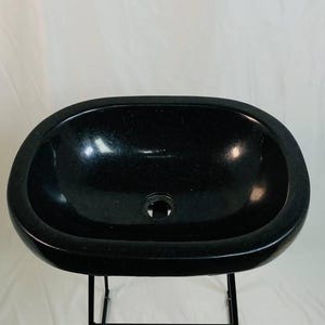 Gabbro Granite Sink, Timeless Design with Smooth Finish, Perfect for Modern and Classic Bathrooms or Kitchens, Gabbro Granite Stone