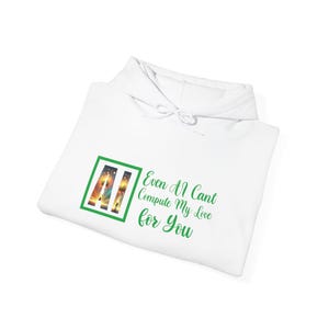 Even AI Cant Compute My Love for You  Romantic AI Themed Valentine's Day T-Shirt - Futuristic Love Graphic Tee - Unique Gift for Tech Lovers