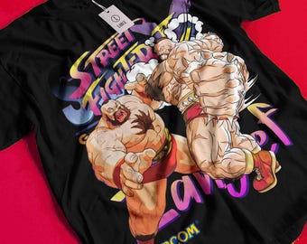 Camiseta retro de videojuegos, camiseta unisex de anime vintage Waifu, Chun Li SF2, Akuma, Fatal Fury, KOF, Mai, King of Fighters, KOF2002, Terry Bpgard y Camille