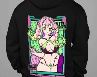Sudadera unisex vintage de anime, sudadera de anime, sudadera de anime waifu, sudadera con capucha de anime gráfica, sudadera de manga, sudadera con capucha de anime japonés