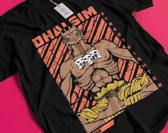 Camiseta retro de videojuegos, camiseta unisex de anime vintage Waifu, Chun Li SF2, Akuma, Fatal Fury, KOF, Mai, King of Fighters, KOF2002, Terry Bpgard y Camille