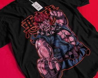 Camiseta retro de videojuegos, camiseta unisex de anime vintage Waifu, Chun Li SF2, Akuma, Fatal Fury, KOF, Mai, King of Fighters, KOF2002, Terry Bpgard y Camille