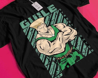 Camiseta retro de videojuegos, camiseta unisex de anime vintage Waifu, Chun Li SF2, Akuma, Fatal Fury, KOF, Mai, King of Fighters, KOF2002, Terry Bpgard y Camille