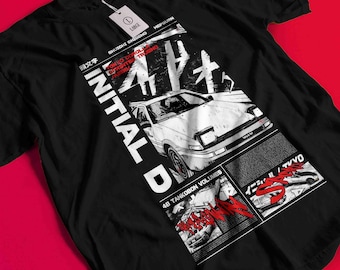 マコ 佐藤 さゆき インパクトブルー 頭文字d JDM Tシャツ ドリフト