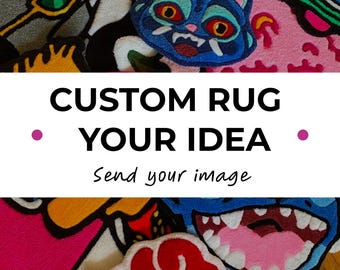 Custom Tufted Rug, Any Design Carpet, Personalized Handmade Rug