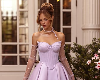 purple sparkly wedding dress 35 Swoon-worthy Purple Wedding Dress Designs We're Loving