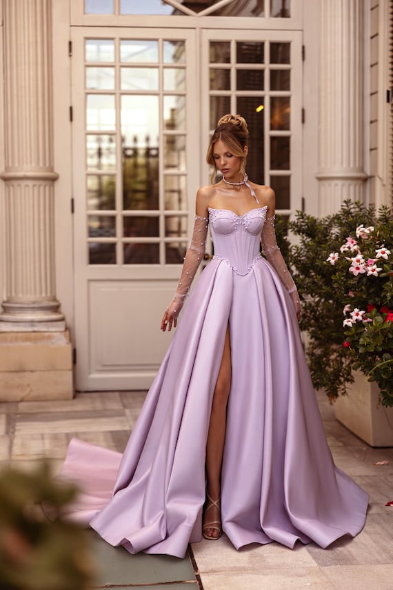 sachin and babi light blue dress Taleah Lilac Cut Out Maxi Dress - US 16 main image 0