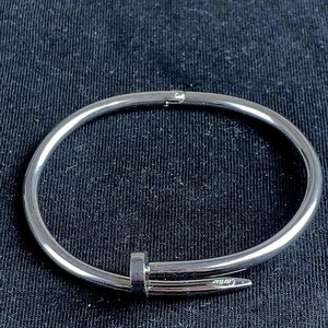 Cartier White Gold Bangle Bracelet