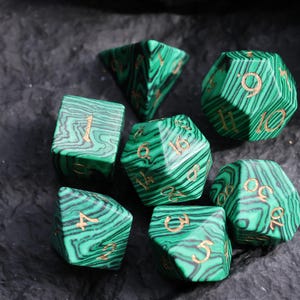 Malakit Mindful Soul Stone Tärningsset