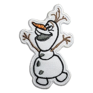 Olaf Opstrijkpatch borduurwerk opstrijkpatches Patches voor jas, logo rugpatch, grappige patch geborduurde patch