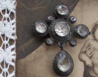 reduced!! ~ Georgian Paste Cross pendant