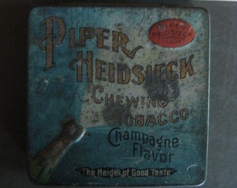 POP the cork!! ~ antique tobacco tin!!