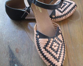 MACARENA leather sandals, size 8