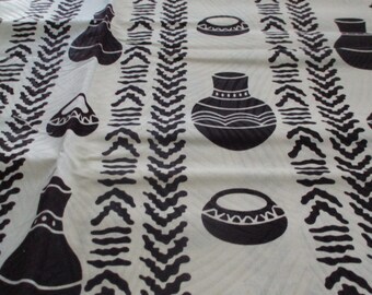 African waxed handmade fabric, 6 yards