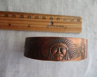 solid copper wrist cuff bracelet
