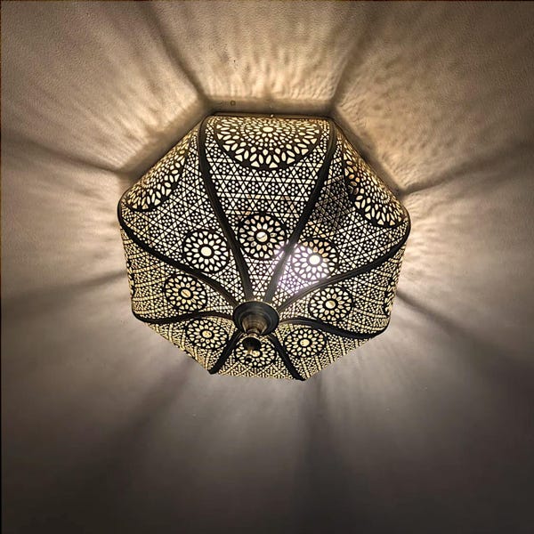 Moroccan Flush Mount Ceiling Light