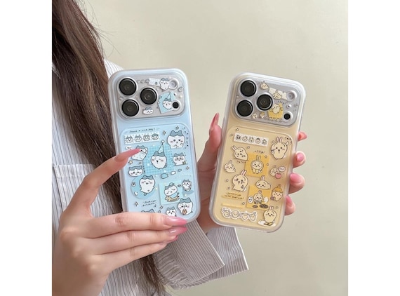 Chiikawa Hachiware Usagi Phone Case, Hard Protective Cover, Shockproof iPhone Case, Durable Back Cover