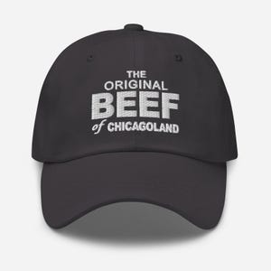 Cappello ricamato originale "Beef of Chicagoland", cappello dei Chicago Bears, cappello sportivo dei Chicago, berretto "Beef of Chicagoland"