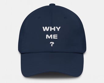Death Stranding 2 Hat - Why Me? Embroidered Cap, Gamer Dad Hat, Hideo Kojima Merch, Video Game Gift, Adjustable Unisex Cap, Geeky Gift Idea