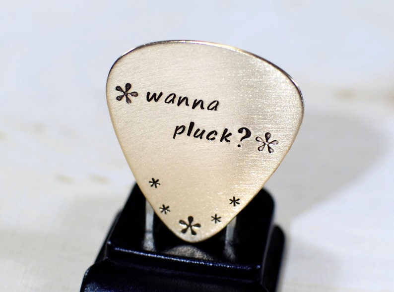 Bronze Guitar Pick Do You Wanna Pluck GP300 image 3