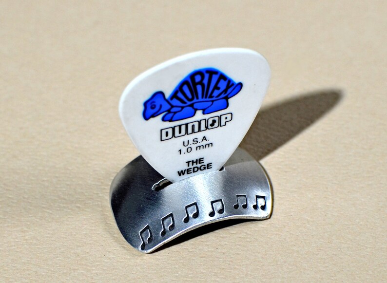Used Notes Pick Stand Aluminum Guitar Pick Stand for the Serious Musician With Space to ...