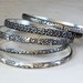 Sterling Silver Stackable Bangle Set Featuring Floral Patterns and ...