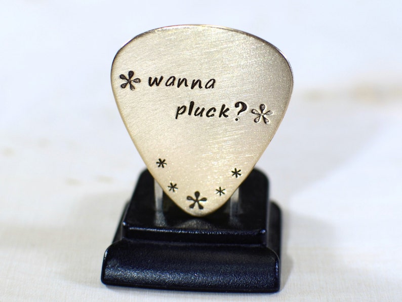 Bronze Guitar Pick Do You Wanna Pluck GP300 image 1