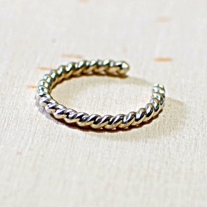 Sterling Silver Twisted Wire Toe Ring - Solid 925 TR231 - Etsy